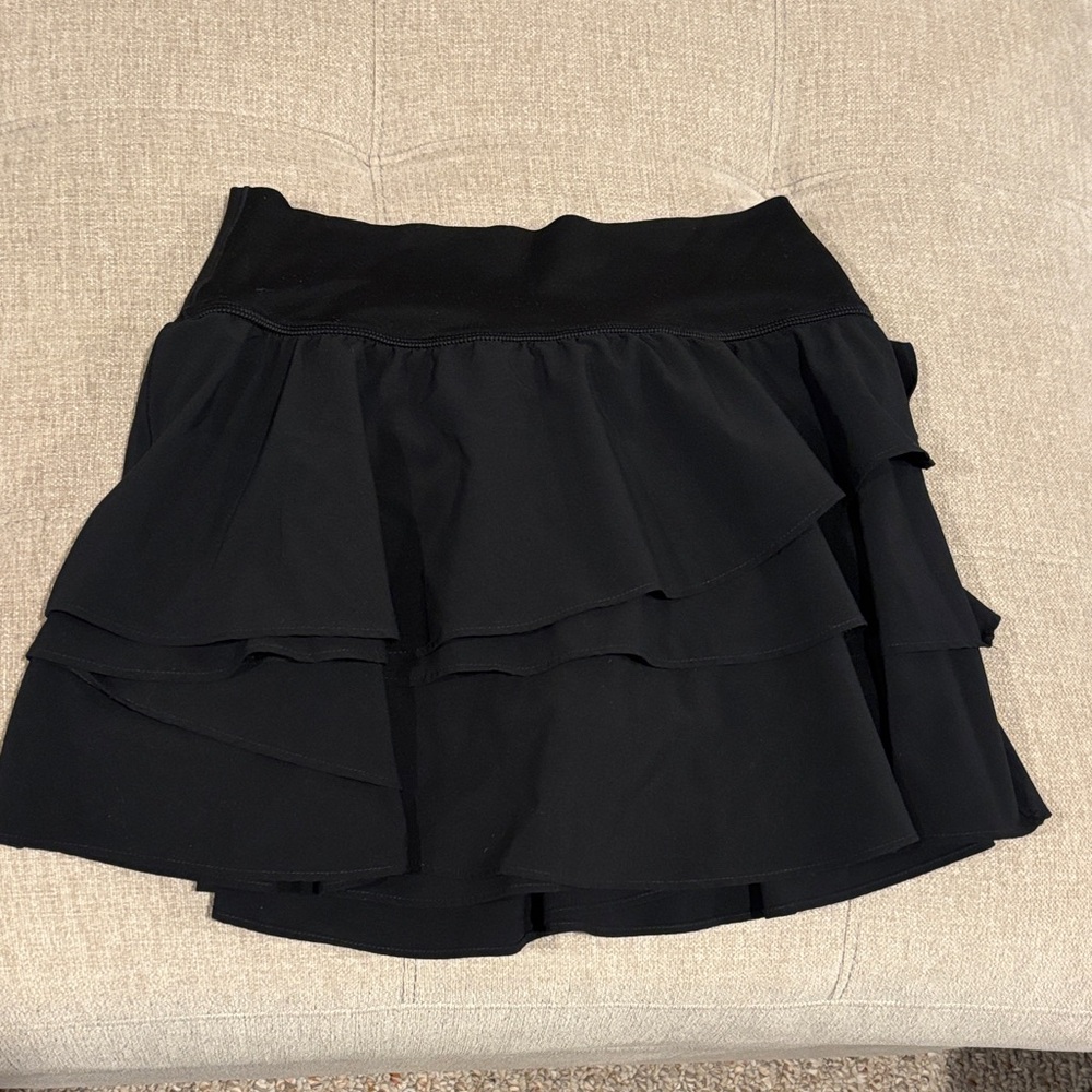 Offline by Aerie Black Ruffled Athletic skirt
